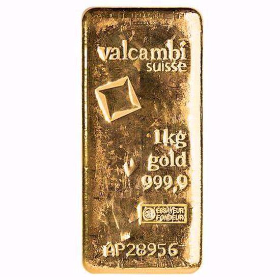 Picture of 1 killo gold bar valcambi